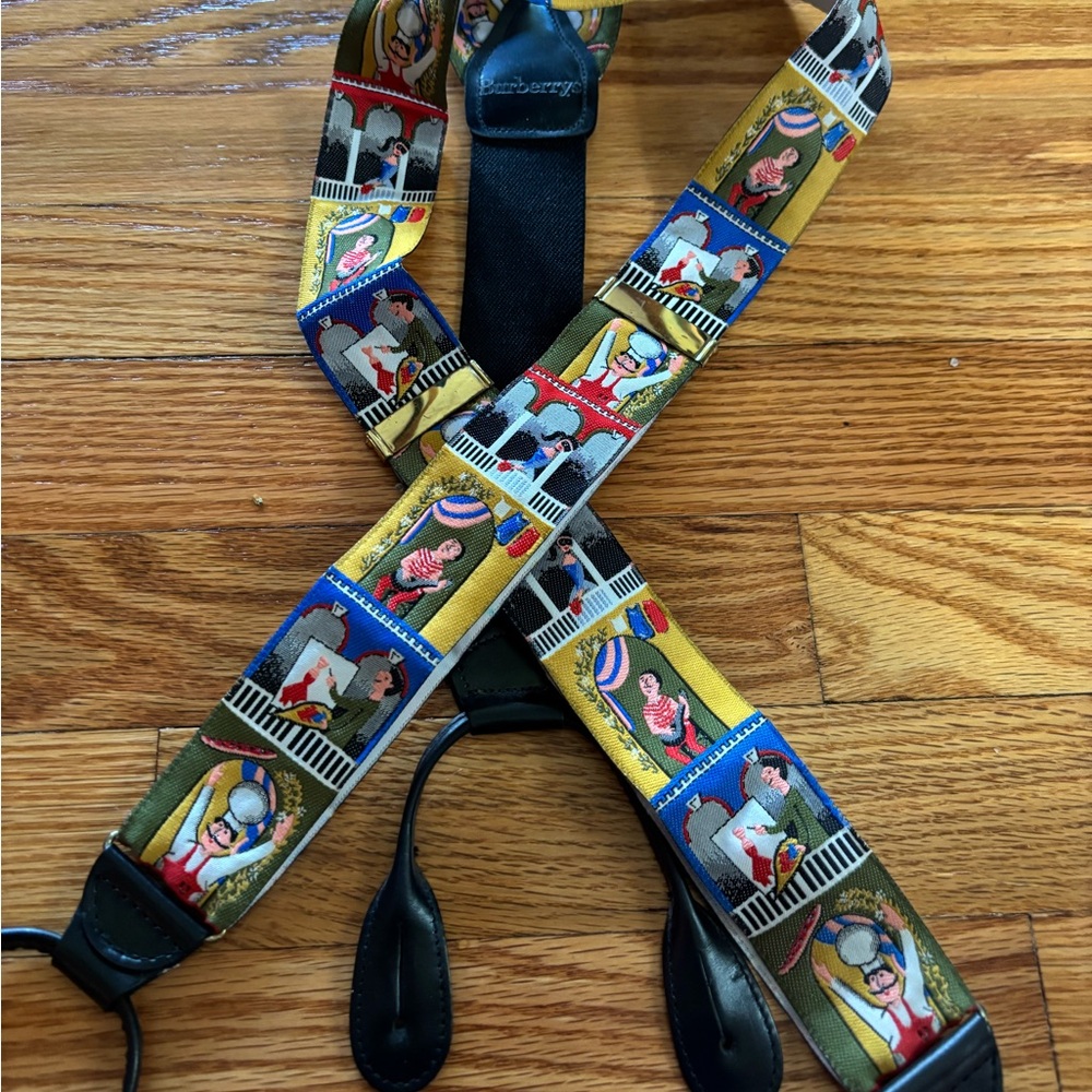 Burberry Multicolor Graphic Suspenders